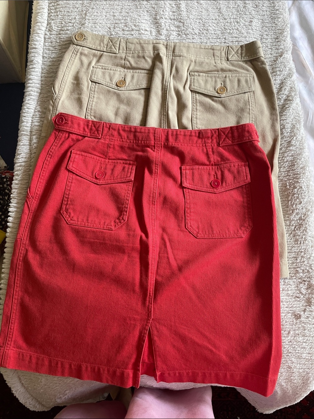 Jones New York Red and Tan A-Line Skirts - Picture 3 of 5